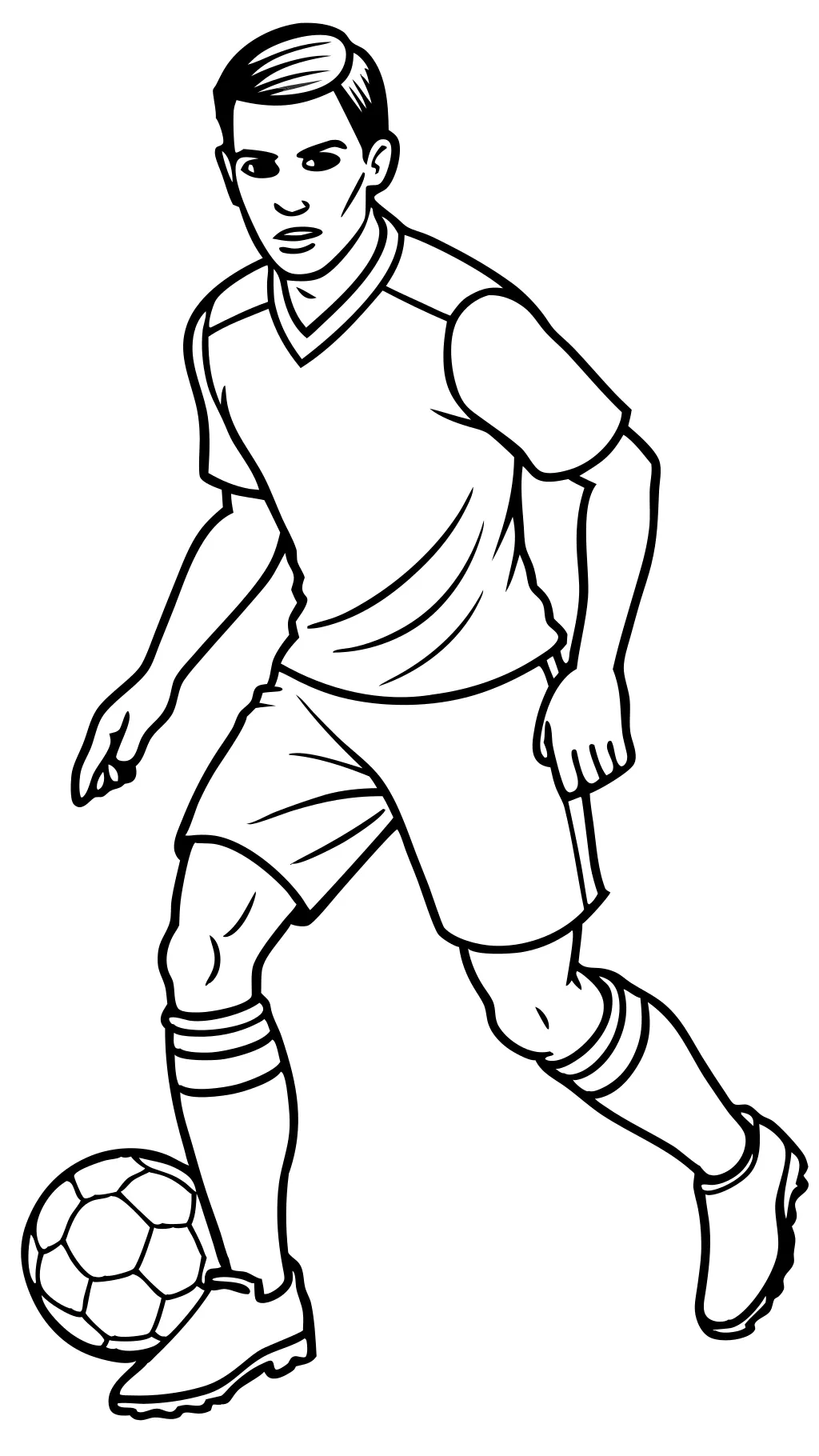 coloriage de Cristiano Ronaldo